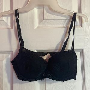 Sexy Black lace 34B Pink Bra